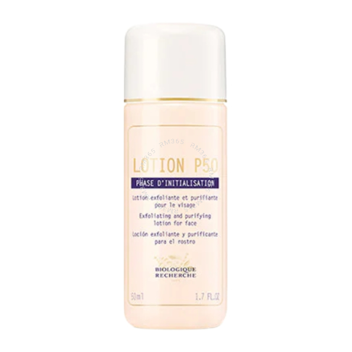 la Lotion P50 est une lotion multifonction qui exfolie, nettoie, assainit et favorise le maintien du pH acide de l'épiderme. 