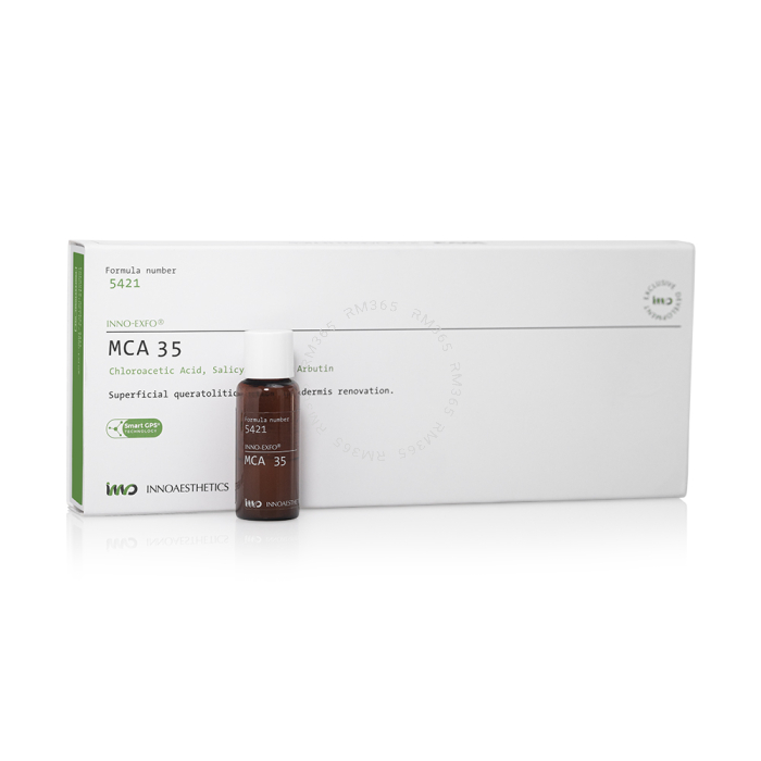 MCA 35 est un puissant biorevitaliseur pour la peau avec une activitÃ© intense contre les signes du vieillissement et des ridules. BIOREVITALISATION ANTI AGE ET HYPERPIGMENTATION. In 2019 Mg TCA 35 devient MCA 35 ! 