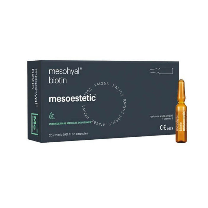 Mesoestetic Mesohyal Biotin - Traitement par voie intradermique pour la zone du cuir chevelu.

