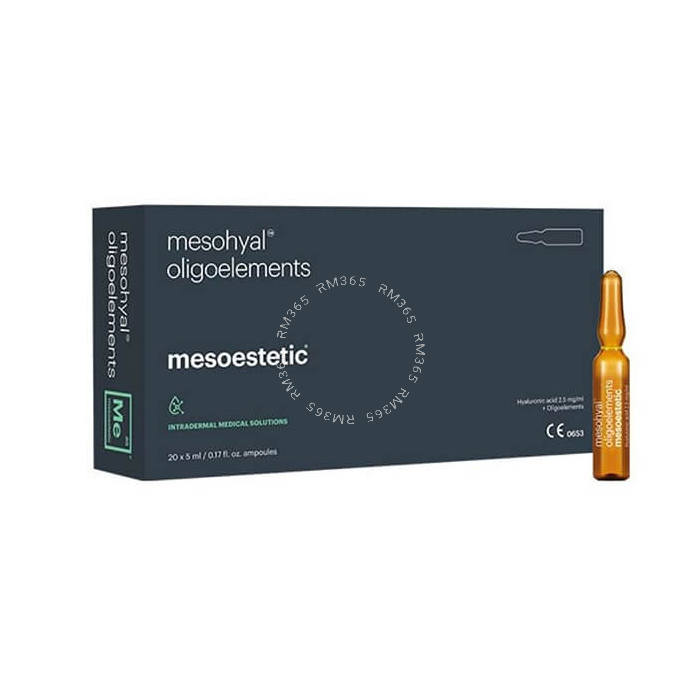 Mesoestetic Mesohyal Oligoelements - Traitement d'administration intradermique qui améliore la fonctionnalité cellulaire de la peau.