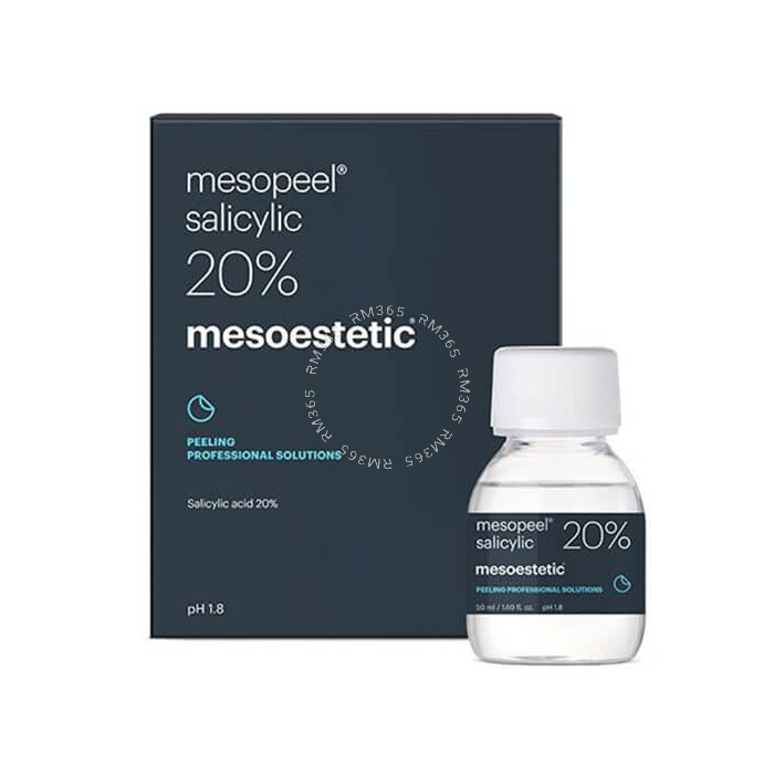 Mesoestetic Mesopeel Salicylic 20% (1 x 50ml) - Peeling à l’acide salicylique à 20 % qui exerce un puissant effet kératolytique et séborégulateur. Il convient aux peaux grasses présentant des imperfections, pro-acnéiques ou séborrhéiques. Son application 