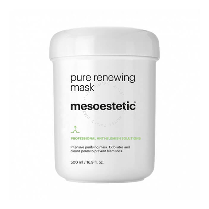 Mesoestetic Pure Renewing Mask (1 x 500ml) - Masque purifiant intensif. Exfolie et nettoie le pore pour prévenir et atténuer les imperfections
