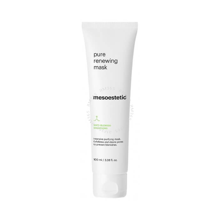 Mesoestetic Pure Renewing Mask - Masque purifiant intensif. Exfolie et nettoie le pore pour prévenir et atténuer les imperfections.