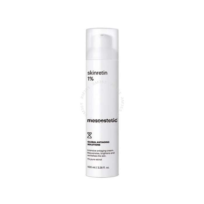 Mesoestetic Skinretin 1% - Crème contenant 1 % de rétinol pur destiné à un usage professionnel pour préparer la peau à des traitements professionnels et renforcer son efficacité. Elle régénère, illumine et revitalise la peau. Mesoestetic Skinretin 1% - Crème contenant 1 % de rétinol pur destiné à un usage professionnel pour préparer la peau à des traitements professionnels et renforcer son efficacité. Elle régénère, illumine et revitalise la peau.