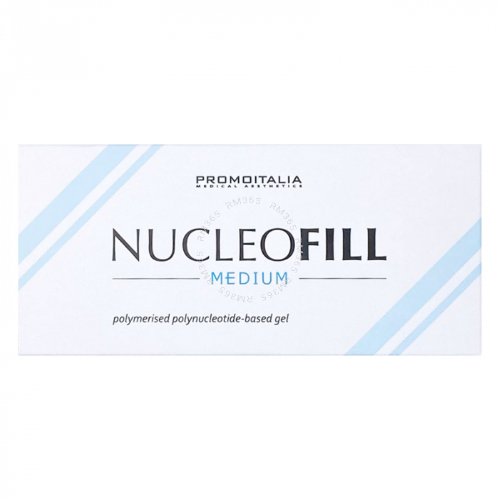 Nucleofill Medium est un produit à base de polynucléotides actifs spécialement conçus pour le renouvellement cutané de la peau et la bio-restructuration. Nucleofill est un produit bio-revitalisant. Il s’intègre dans un protocole de mésothérapie. Nucleofill Medium est un produit à base de polynucléotides actifs spécialement conçus pour le renouvellement cutané de la peau et la bio-restructuration. Nucleofill est un produit bio-revitalisant. Il s’intègre dans un protocole de mésothérapie.