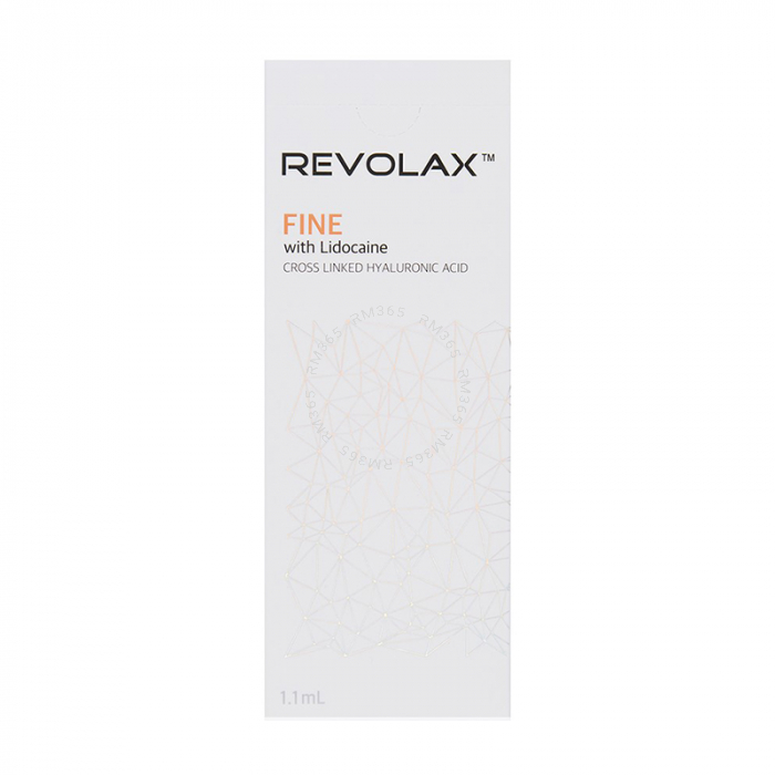 Revolax Fine Lidocaine est un agent de comblement dermique léger de haute viscoélacticité, conçu pour le traitement des rides superficielles, notamment des pattes d'oies, des rides glabellaires et des rides du cou.