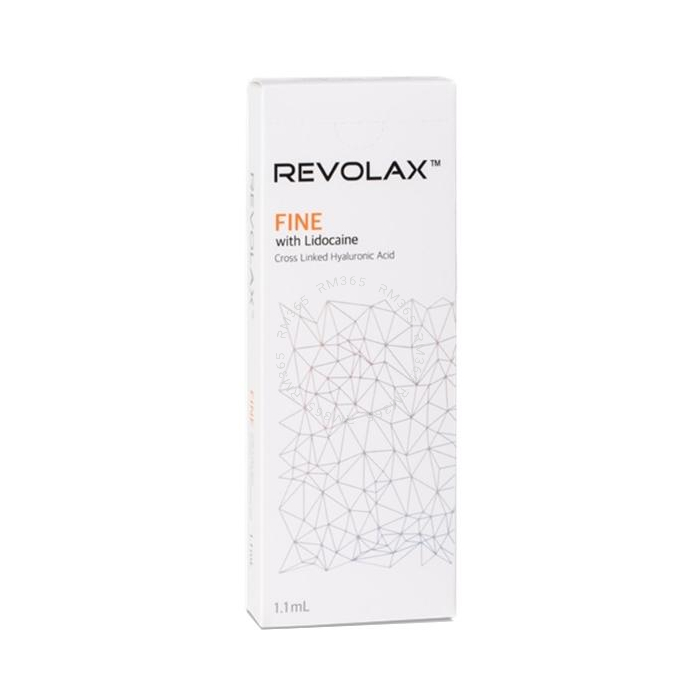 Revolax Fine Lidocaine est un agent de comblement dermique léger de haute viscoélacticité, conçu pour le traitement des rides superficielles, notamment des pattes d'oies, des rides glabellaires et des rides du cou.