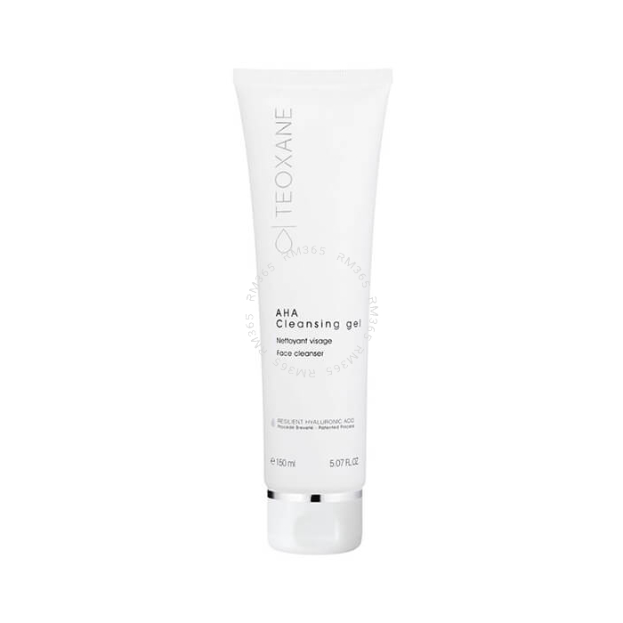 TEOXANE AHA CLEANSING GEL est un nettoyant du visage. Nettoie et purifie la peau en profondeur. Nettoyage efficace pour une peau hydratée et un teint éclatant. Combine 2 actifs anti-âge : Acide Hyaluronique et AHA l'Acide Glycolique.