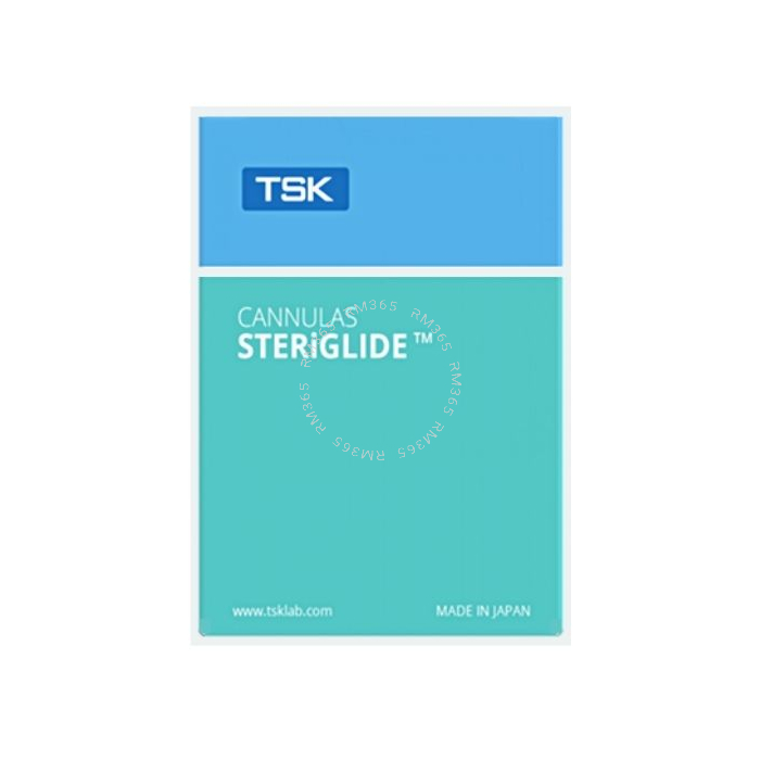 TSK STERiGLIDE Canule 22G x 38mm est une nouvelle canule avec un embout en forme de dôme pour une injection précise. La canule unique aide à créer moins de résistance, à réduire l'inconfort et les ecchymoses du patient, tout en créant un placement précis 