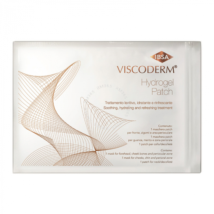 Viscoderm Hydrogel Patch est spécialement formulé pour créer des effets apaisants, hydratants et rafraîchissants, particulièrement indiqués après les traitements esthétiques du visage, du cou et du décolleté.